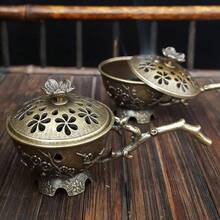 1 件便携式手持合金梅花莲花香炉，祥云香片香炉（不含香） - 僅限 DG22 燃燒器 - 查看 3