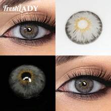FRESH LADY 1 Pair Freshlady Aesthetic Eye Look Back To School Pupilentes Collection Colored Contact Lenses For Gift 14.2mm Beauty Look For Weddings & Valentine's Day 1 Year Disposable - 0 - View 11