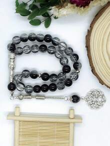 Style Glass Beaded 33 Pcs Tasbih Prayer Bracelet - Multicolor - View 7