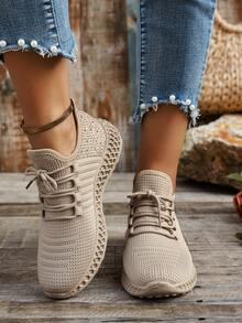 Women's Fashion Breathable Increase Height Casual Sports Sneakers, Korean Style Versatile