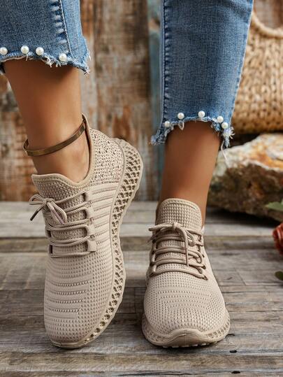 Dammode Andas Ökad Höjd Casual Sports Sneakers, koreansk stil Mångsidig