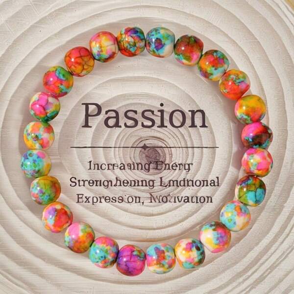 1pc Bohemian Style Beach Holiday Bracelet, Unisex Y2K Colorful Beaded Handmade Fashion Accessory