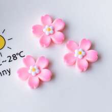 5pcs Lovely Cherry Blossom Girls Room Decor Refrigerator Magnets, Birthday Party Wedding Kitchen Dining Room Fridge Dishwasher Decoration Sticker