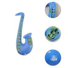 1pc/3pcs Inflatable Music Props, Durable PVC Material, Assorted Colors, For Party Decorations And Stage Performance Accessories, No Power Needed, Perfect For Themed Parties, Music Festivals And Birthday Celebrations