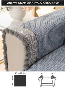 1 件四季通用沙发垫套，现代简约设计，防尘防滑保护沙发座套，可水洗，保暖防褪色，宠物友好，适用于卧室、办公室、客厅 1/2/3/4 座沙发 - 藍色 - 查看 18