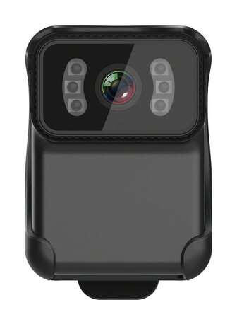 1 件装黑色高清 1080P 广角运动摄像机（带电池）、红外夜视、户外录制便携式紧凑型高清摄像机、高清电池供电摄像机、会议视频录像机