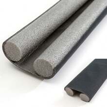 1pc 93cm Segmented Grey Leather Door & Window Gap Sealing Strip, Anti-Dust Anti-Wind Soundproof Seal, Household Helper - Multicolor - View 23