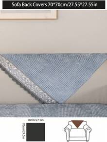1 件四季通用沙发垫套，现代简约设计，防尘防滑保护沙发座套，可水洗，保暖防褪色，宠物友好，适用于卧室、办公室、客厅 1/2/3/4 座沙发 - 藍色 - 查看 17
