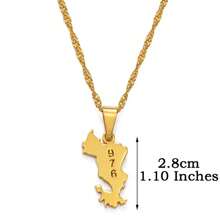 1pc 2.5cm Mayotte Pendant Necklaces For Women Girls Mamoudzou Mahore Jewelry