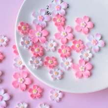 5pcs Lovely Cherry Blossom Girls Room Decor Refrigerator Magnets, Birthday Party Wedding Kitchen Dining Room Fridge Dishwasher Decoration Sticker
