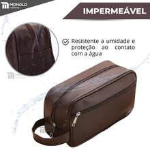 MONOLO Men's Travel Toiletry Bag With Premium Handle