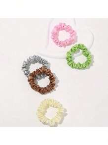 10/20 piezas Scrunchies de satén, lazos de pelo/accesorios de pelo versátiles para coletas, múltiples colores, lazos de pelo suaves y que no dejan marcas, tocado