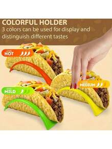 3/6/9pcs Pancake Rack, Enchilada Rack, Taco Rack, Hot Dog Rack, Kitchen Tools, Food & Kitchen Serving Tray Holder, V-Shaped Tortilla Rack