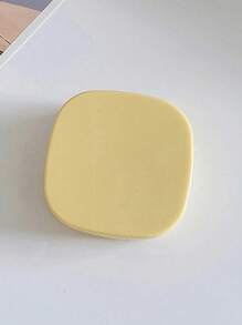 1 pieza/2 piezas Estuche portátil y sencillo para lentes de contacto de unicolor, adecuado para uso diario al aire libre