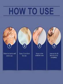 Underarm Fresh Deodorant Spray - Sweat & Odor Control, Portable Design, Non-Sticky, Fresh Scent, Eliminates Odor, Keeps Underarms Dry & Comfortable, Enjoy Fresh & Fragrant Summer