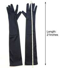 Unisex Nylon Long Gloves Fashion Style Prom Dress Up Performance Gloves Halloween