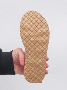 Sandali piatti da donna taglie forti 36-43, minimalisti con cinturini, punta tonda, basso tacco, comodi, slip-on, per il tempo libero e la spiaggia, colore nero - nero - Visualizzare 7