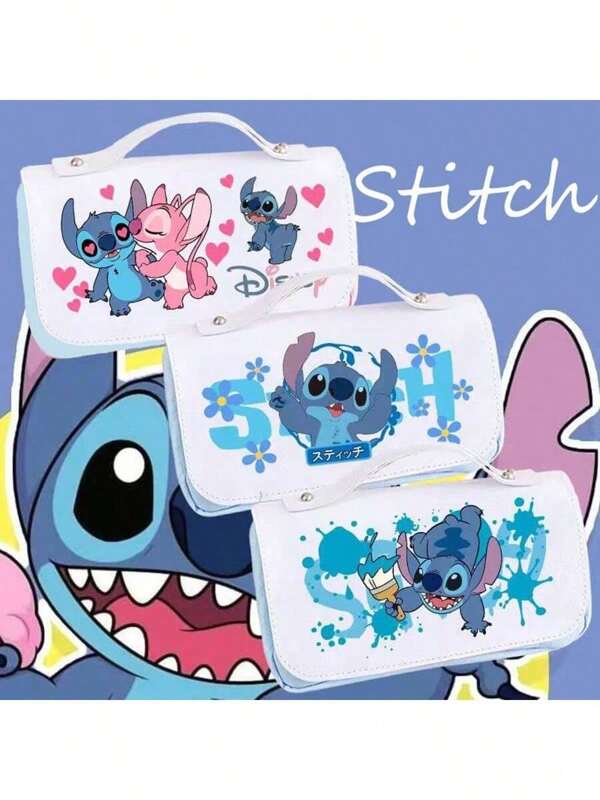 Disney Großer Stift-Etui mit Stitch-Kawaii-Motiv, süße Cartoon-Figur, ideal als Geschenk zu Weihnachten/Thanksgiving/Geburtstag/Valentinstag-Party