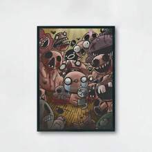 1pc/3PCS Wall Arts Posters Modern Classic Popular Roguelike Game "Isaac's Union" Poster Print Canvas Painting Wall Art Pictures Home Modern Game Room Decoration, Frameless/Framed ,Wall Art With Frame