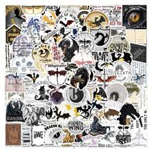 100 PCS Fourth Wing Stickers Waterproof Dragon Rider Stickers For Water Bottle Laptop Ipad Phone Skateboard Luggage Helmet, Large Vinyl Stickers For Adults Teens Dragon Book Lovers, Car Decals,School Supplies,Back To School