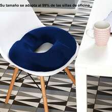 Cojines de dona para sentarse de Espuma Viscoelástica, Cojin para coxis y ciatica lumbar, Cómodo y transpirable para tratamiento de hemorroides, próstata, llagas de cama, embarazo, posnatal y más - Beis - Ver 7