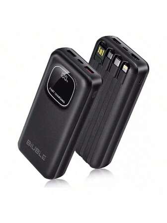 Power Bank 20000 Mah Pd 22.5w Súper Carga Rápida Con 4 Lines