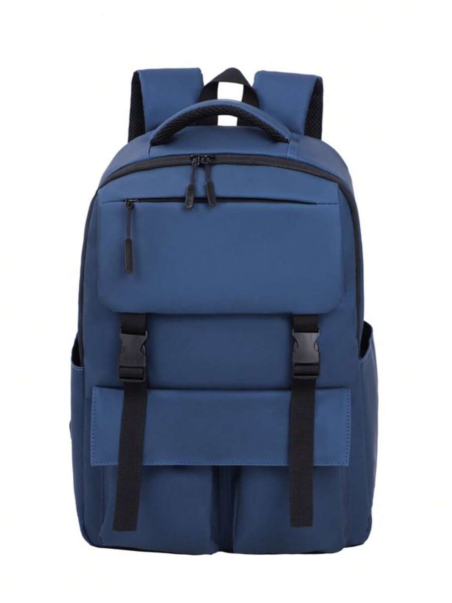 Multifunctional Travel Bag, Extra Large Capacity, Oil Cloth Material Waterproof & Oil-Resistant, No Need To Worry About Bag Getting Wet In Rain - Blue - View 1