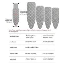 1件装通用熨衣板罩，带弹性边缘，防污耐高温，加厚衬垫，熨斗隔热罩，适用于熨衣板、厨房装饰、家居用品、母亲节礼物、卧室装饰、花园、厨房装饰、夏季、海滩、旅行必备、房间装饰、软萌、毕业季 - 彩色 - 查看 10