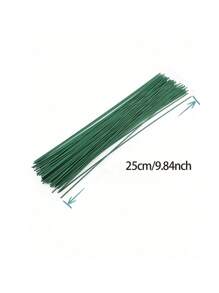 100/50/20pcsinch Green Flower Stem Sticks DIY Floral Material Handmade Wire Stem Accessories.For DIY Flower Arrangements, Wedding Bouquets, Wreaths, Accessories For Flower Arrangement Decoration, And Handmade Projects. It Can Also Be Used For Home Decoration, Wedding Decoration, And Handmade Flower Bouquets. For Easter, Birthdays, Graduations, Mother's Day, And Valentine's Day.,Fake Plants