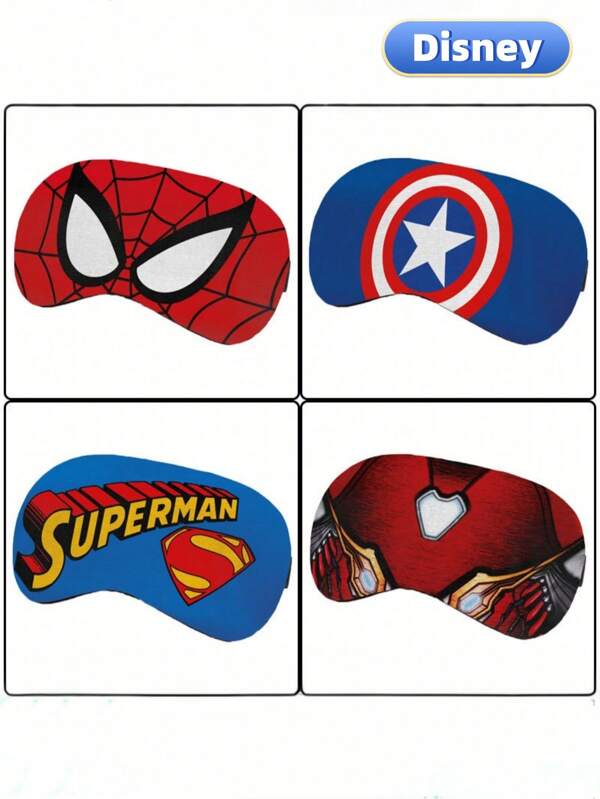 Disney 1pc Disney Marvel Superhero Print Sleep Mask, Lightweight Blindfold For Boys, Good Gift For Boys