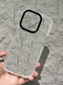 1 pieza Funda de teléfono de piel mate transparente compatible con iPhone 16 15 14 13 12 11 Pro Max Plus, cubierta suave y respetuosa con la piel