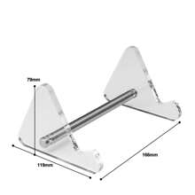 2-stufiger Tastatur Displayständer aus transparentem Acryl, Ständer für Tablet, Mechanische Tastaturhalterung, Aufbewahrungsständer für Tablet, Fotorahmen