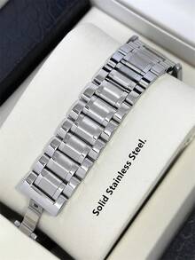 PABLO RAEZ 1pc Stainless Steel Men's Watch Black Suit Gentleman Wristwatch Top Brand New Luxury 50M Water Resistant Silver Color Jewelry Non Tarnish Simple Calendar Clock Men's Solid Bracelet Steel Chain Quartz Watch Fashion Diamond Scale High Level Business Wristwatch For Daliy Use Luminous Hand Gift For Father Or Male Friends Birthday Graduation Wedding Presents