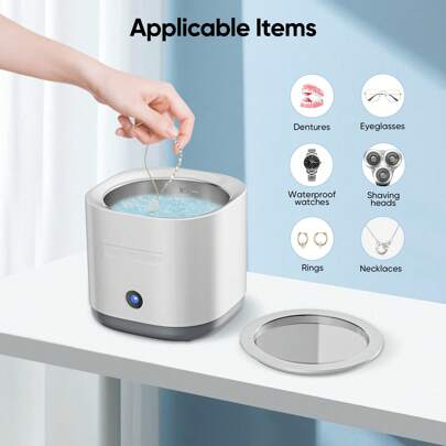 Ultraschallreiniger für Zahnersatz, Retainer, Mundschutz, Aligner, Whitening Trays, Zahnbürstenkopf