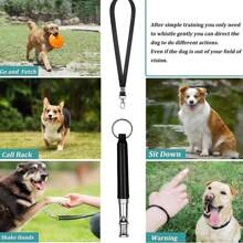 1 Pack Adjustable Ultrasonic Dog Whistle – Stop Barking & Recall Training Tool With Lanyard For Professional Dog Training