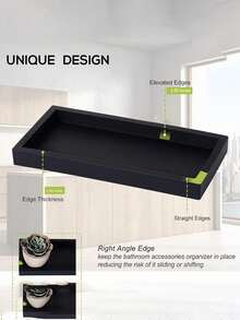 Silicone Decorative Tray Countertop Vanity Tray Makeup Organizer Perfume Shampoo Soap Dispenser Storage Tray Kitchen Accessories - Multicolor - View 4