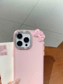 Bow-Knot 新款可爱粉色蝴蝶结手机壳适用于 Apple 13/11/12/13 Pro Max/12 Pro Max/14 Pro/14 Pro Max/15/15 Pro/16/16 Pro Max/16 Plus 保护套防水防震防摔防刮 - 粉色 - 查看 2