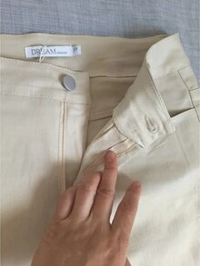 Women's Resin Elastane Pants - Cream - View 2