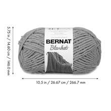 Hilo de poliéster Bernat® Blanket™ #6 Super Grueso, color blanco, 10.5oz/300g, 220 yardas - Soltero como foto - Ver 7