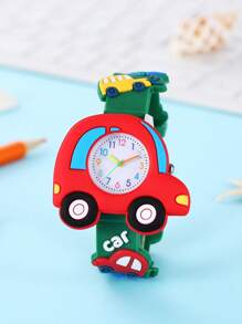 2025 New Model Cartoon Kids Watches 3D Silicone Quartz Children Watch, Cute Student Watch, Export Hot Seller
