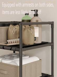 1pc Multilayer Bathroom Laundry Basket, Home Dirty Clothes Hamper, Bathroom Storage Rack, Rolling Dirty Clothes Basket
