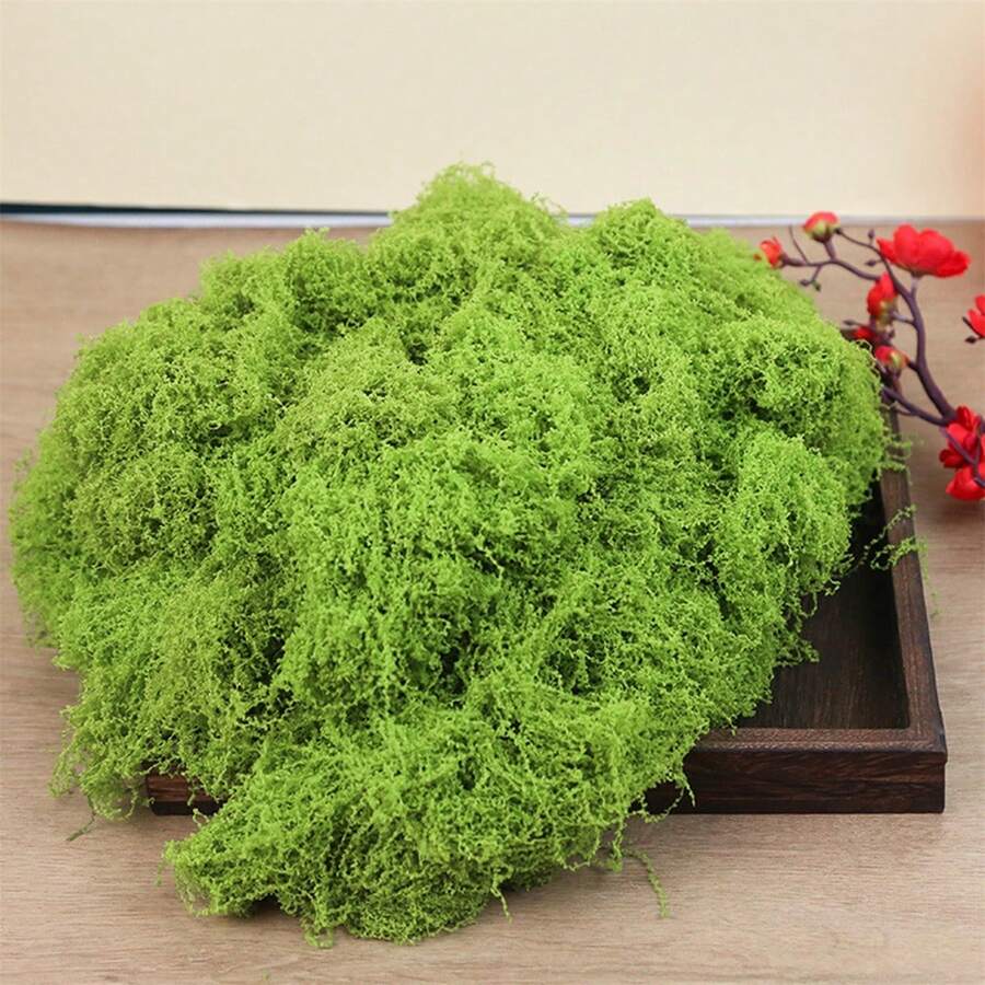 High Quality Simulation Moss Piece Micro Landscape Lawn Set Decorator Fake Moss Grass Pot Landscape - Light Green - View 1