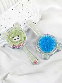 Cartoon Animal Hair Brush For Babies And Kids, Cute Detangling Comb For Children Hair Styling, Anti-Static Daily Hair Brush