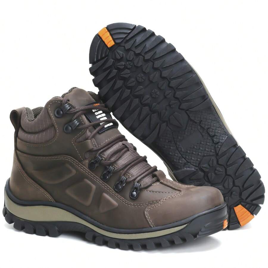 Comfortable Combat Boot With Approved Certificate And PVC Toe - 咖啡 - 查看 1