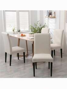 1pc Chair Covers For Dining Room High Stretch Chair Slipcover Removable NonSlip For Home Party Hotel Wedding - Multicolor - View 5