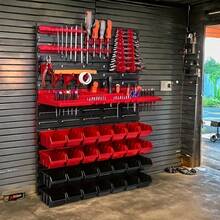 49pcs Tool Organizer Rack, Screwdriver & Wrench Storage Box, Garage Tool Holder, For Screws, Nuts, Bolts, Nails, Beads And Small Hardware, Easy-To-Install Garage Organizer And Storage, Ideal Gift Choice For Home, Garage And Workshop