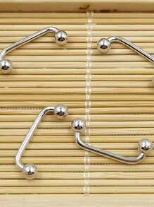 1 Stück S925 Sterling Silber Bauchnabel Nagel, Bauchnabel Schnalle, Bauchnabel Ring, geeignet für Frauen Sommer Strandurlaub, Körper-Piercing Schmuck