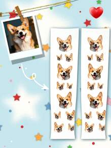 1 paio di maniche da ghiaccio per uomo personalizzate con il viso, che permette di mettere qualsiasi foto sui calzini, maniche personalizzate con foto, articolo interessante personalizzato con immagini che arrivano fino al palmo, adatto per San Valentino, compleanni, regali e altre occasioni