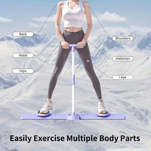 Simulated Ski Training Machine, Leg And Hip Exercisers, Aerobic Fitness Equipment Ski Machine, For Home, Gym, Pilates, Yoga