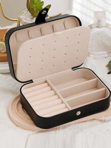 Multi-Color Minimalist Portable Jewelry Box, Travel Bracelet Earrings Necklace Organizer